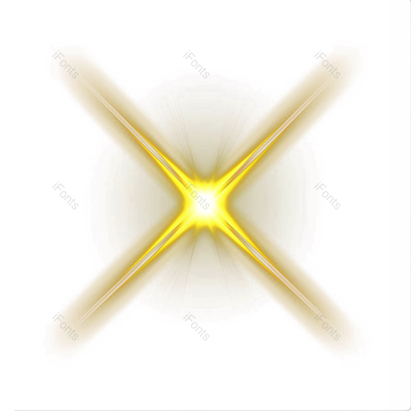 光效果图片,光点元素,黄金PNG,闪光灯免抠素材